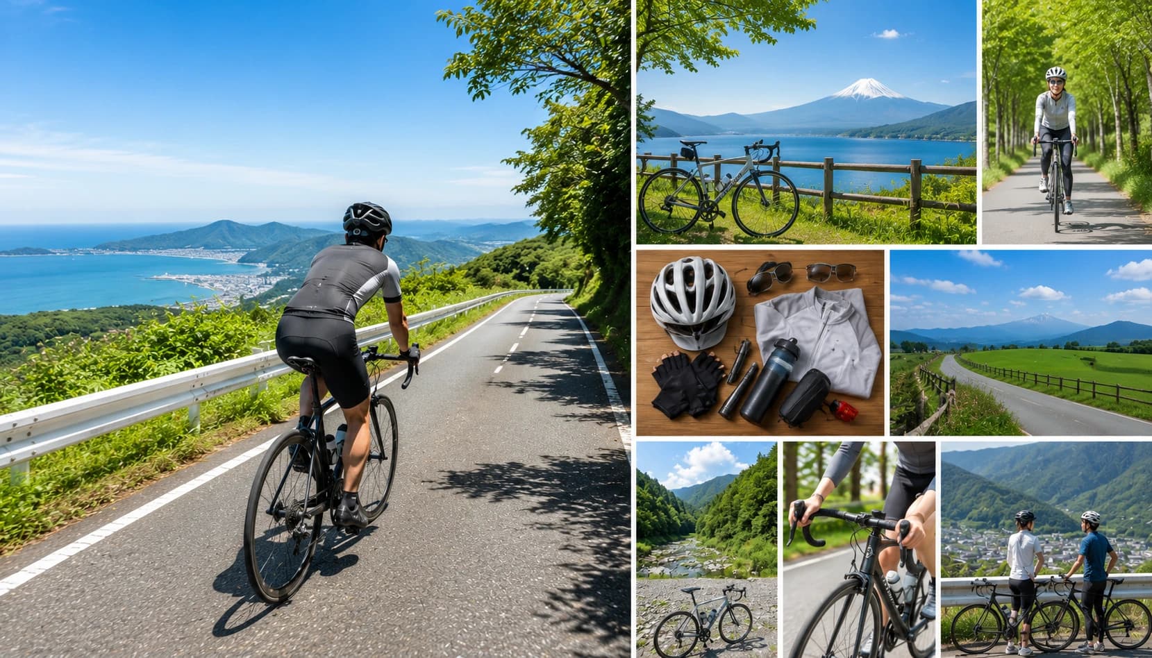 日本のサイクリングルートとロードバイクの楽しみ方
